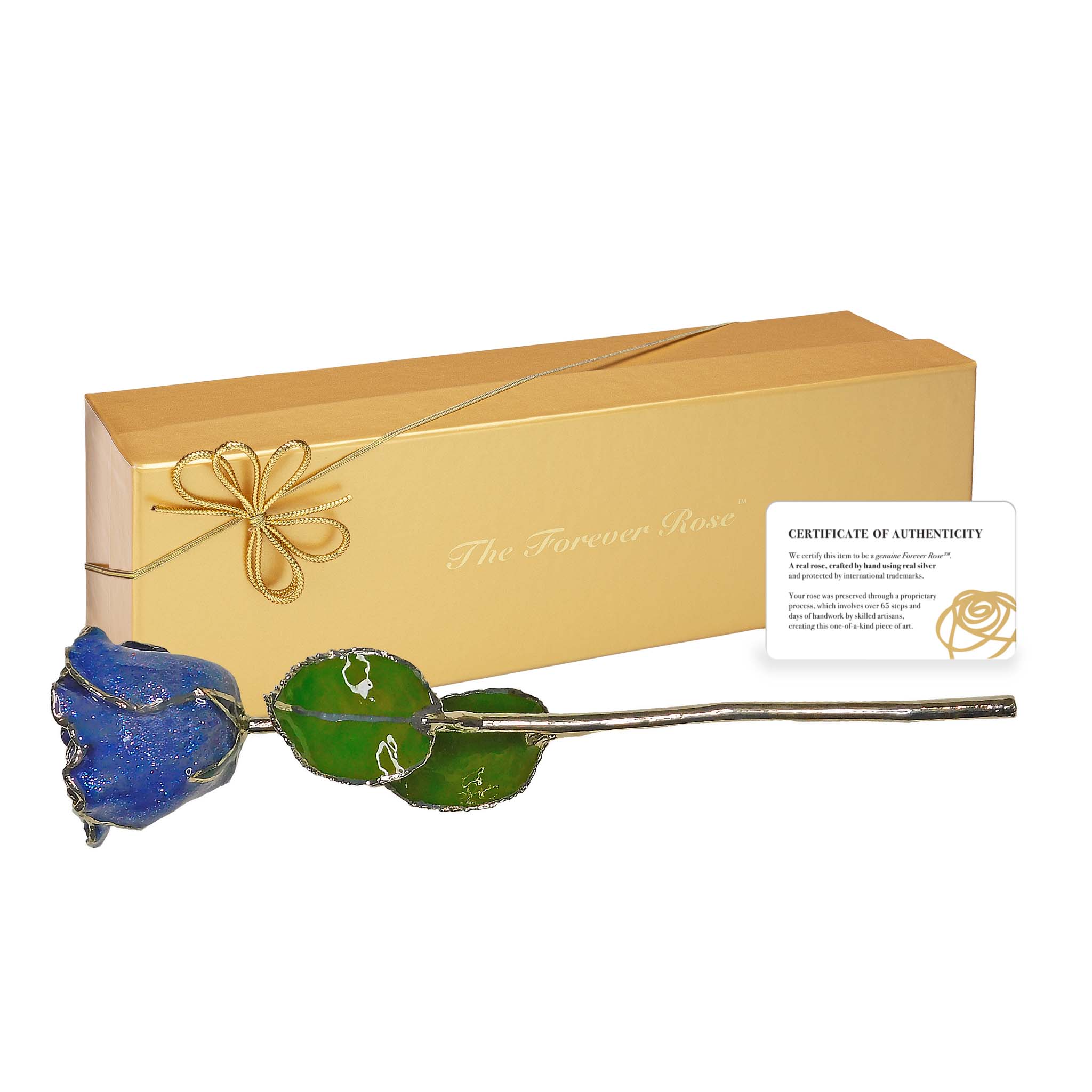 Silver Forever Rose - Tanzanite (December Birthstone)