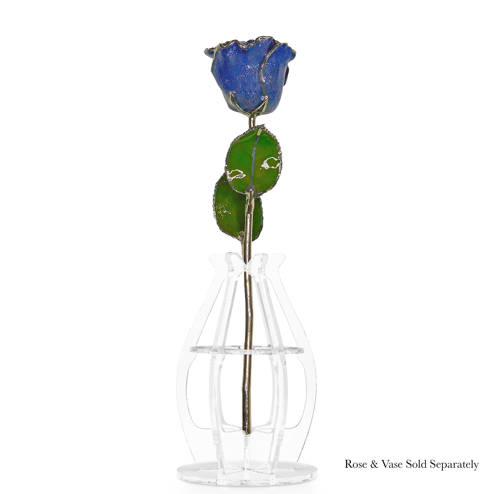 Silver Forever Rose - Tanzanite (December Birthstone)