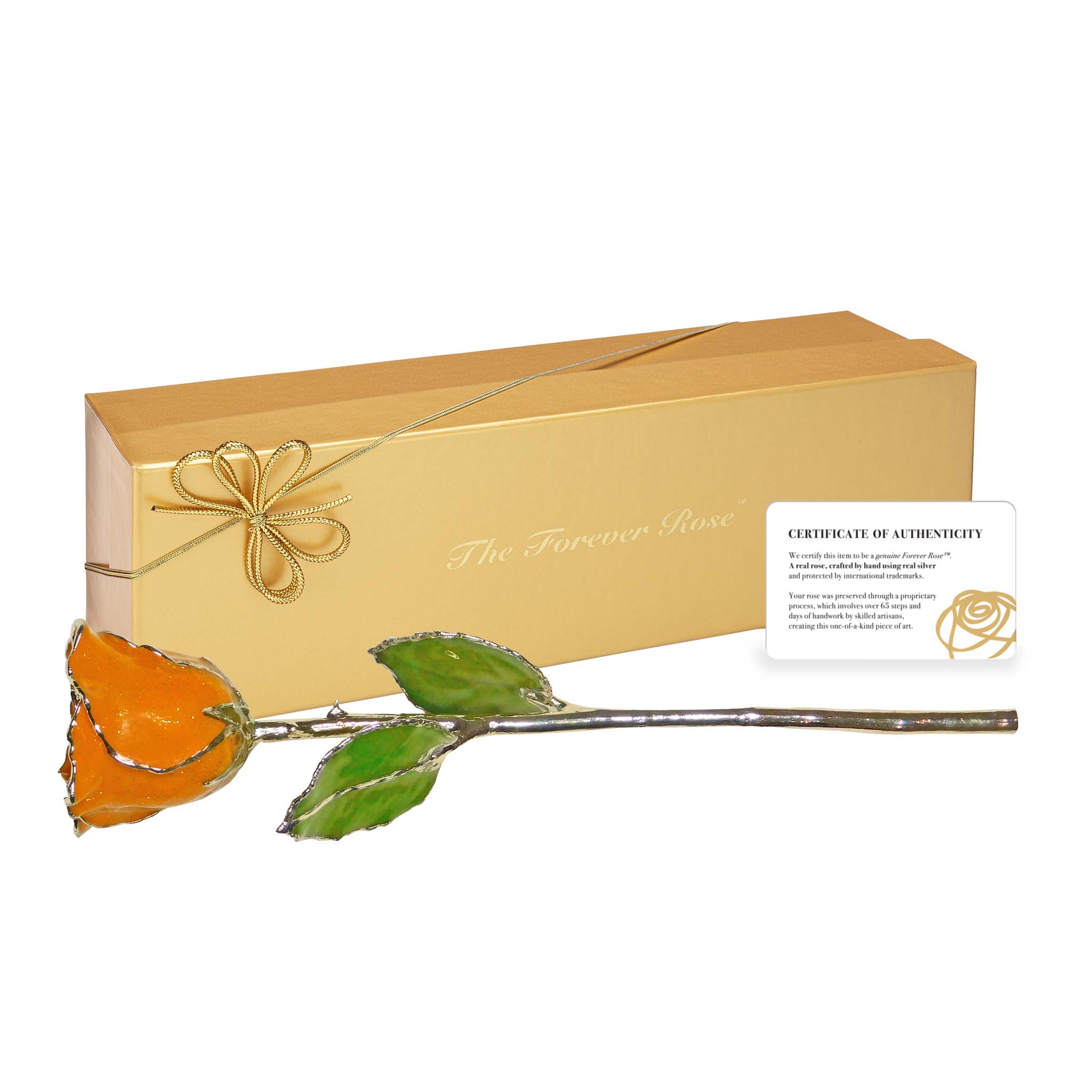 Silver Forever Rose - Golden Topaz (November Birthstone)