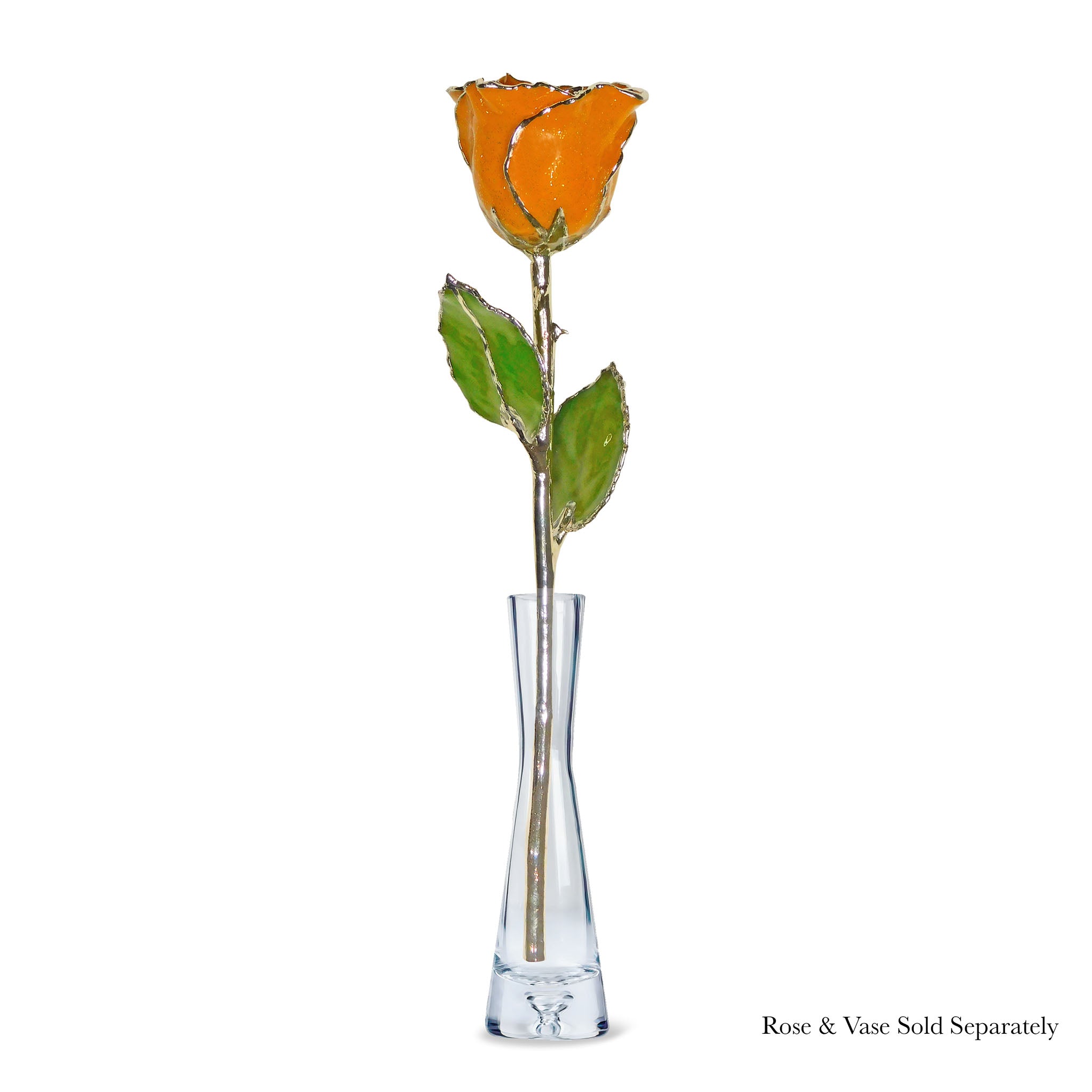 Silver Forever Rose - Golden Topaz (November Birthstone)