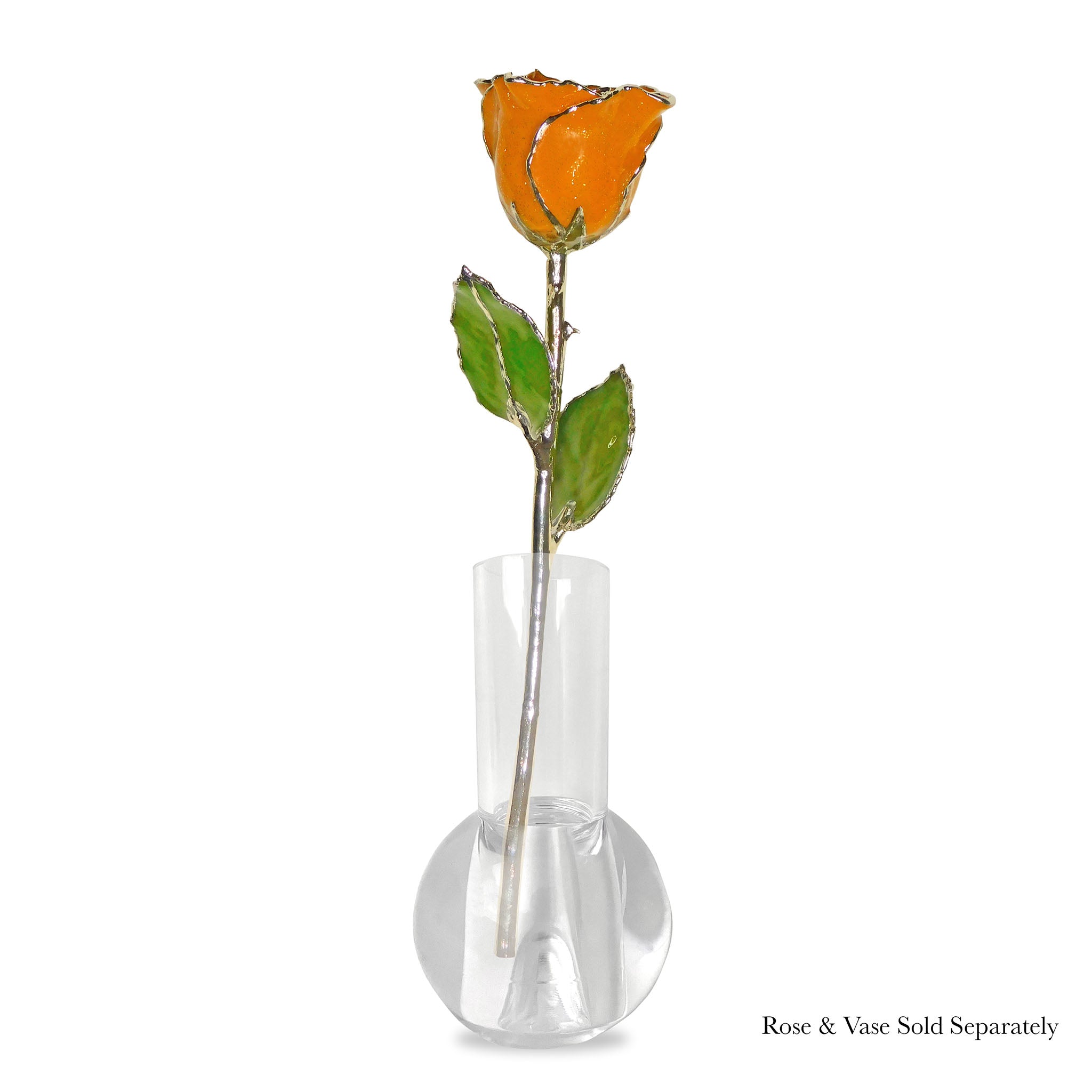 Silver Forever Rose - Golden Topaz (November Birthstone)