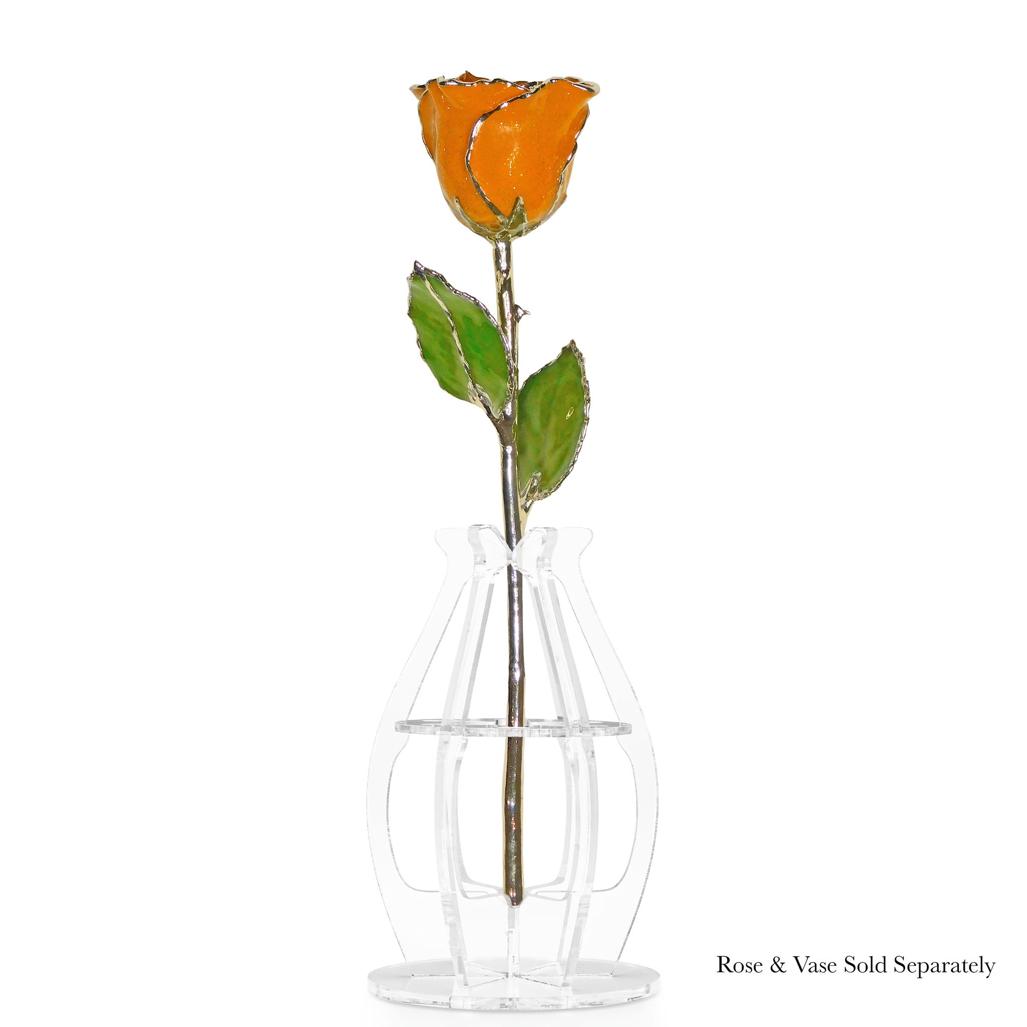 Silver Forever Rose - Golden Topaz (November Birthstone)
