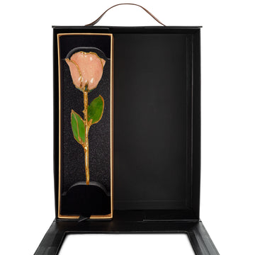 24K Gold Rosé Rose Wine Basket with Chateau Ste Michelle Rosé (Includes Wine)