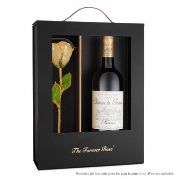 24K Gold Forever Rose - Champagne (Wine Not Included)