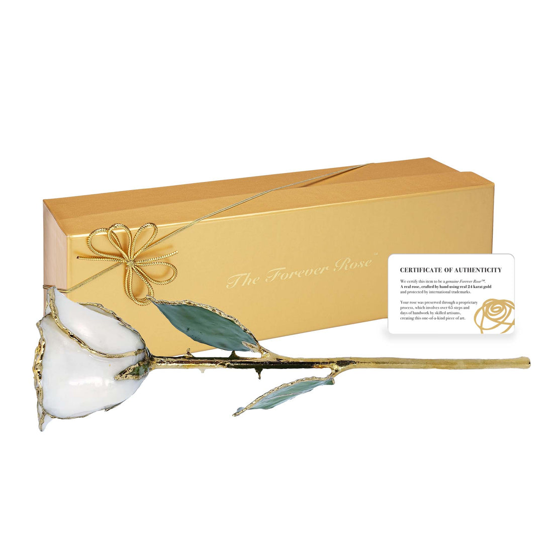 24K Gold Forever Rose - White Pearl (June Birthstone)