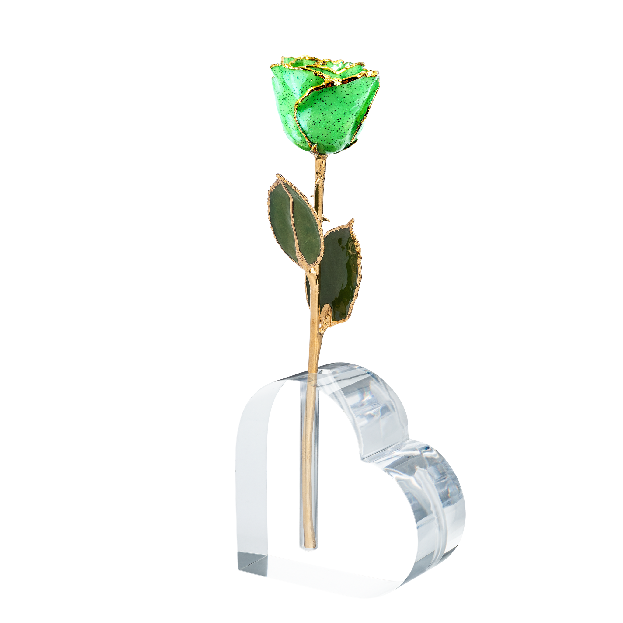 24K Gold Forever Rose - Peridot Sparkle (August Birthstone)