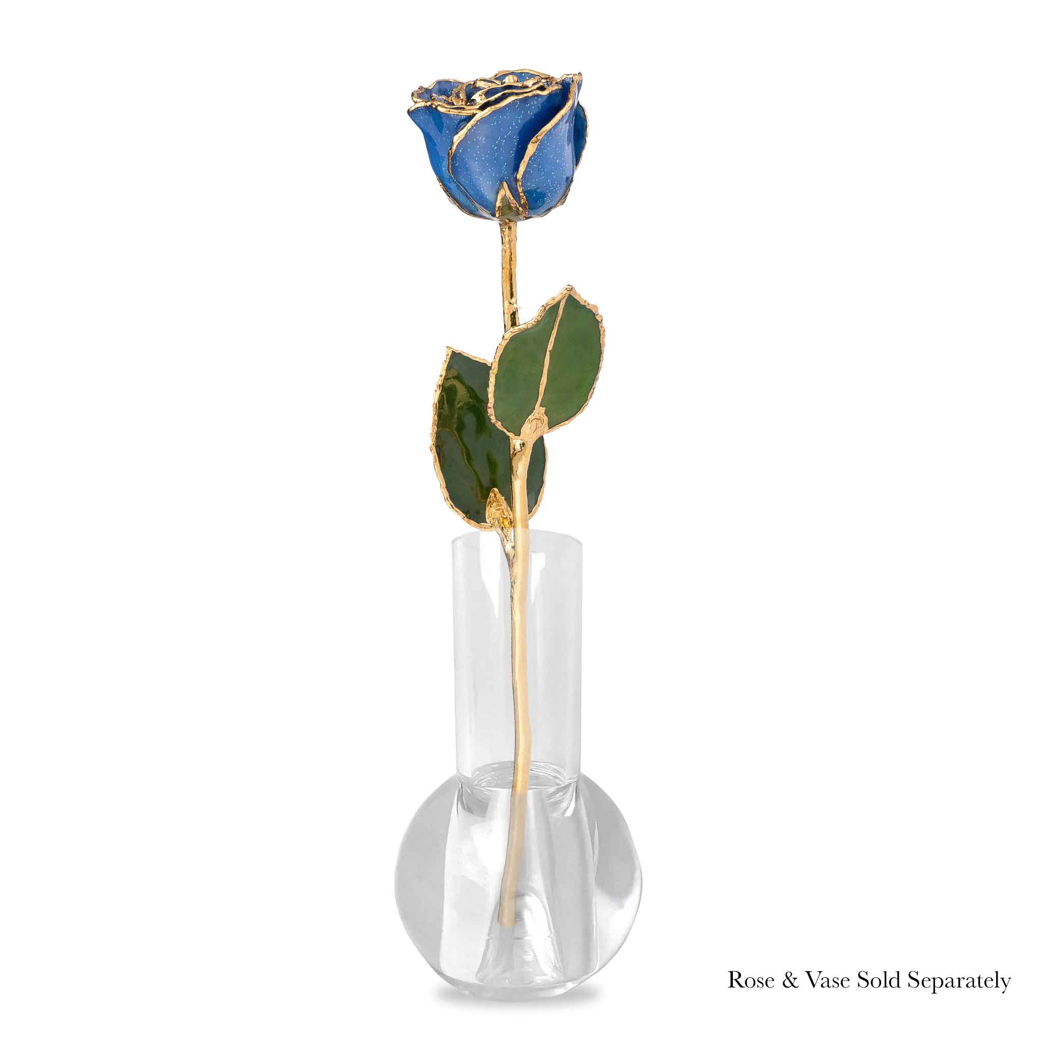 24K Gold Forever Rose - Sapphire Sparkle (September Birthstone)