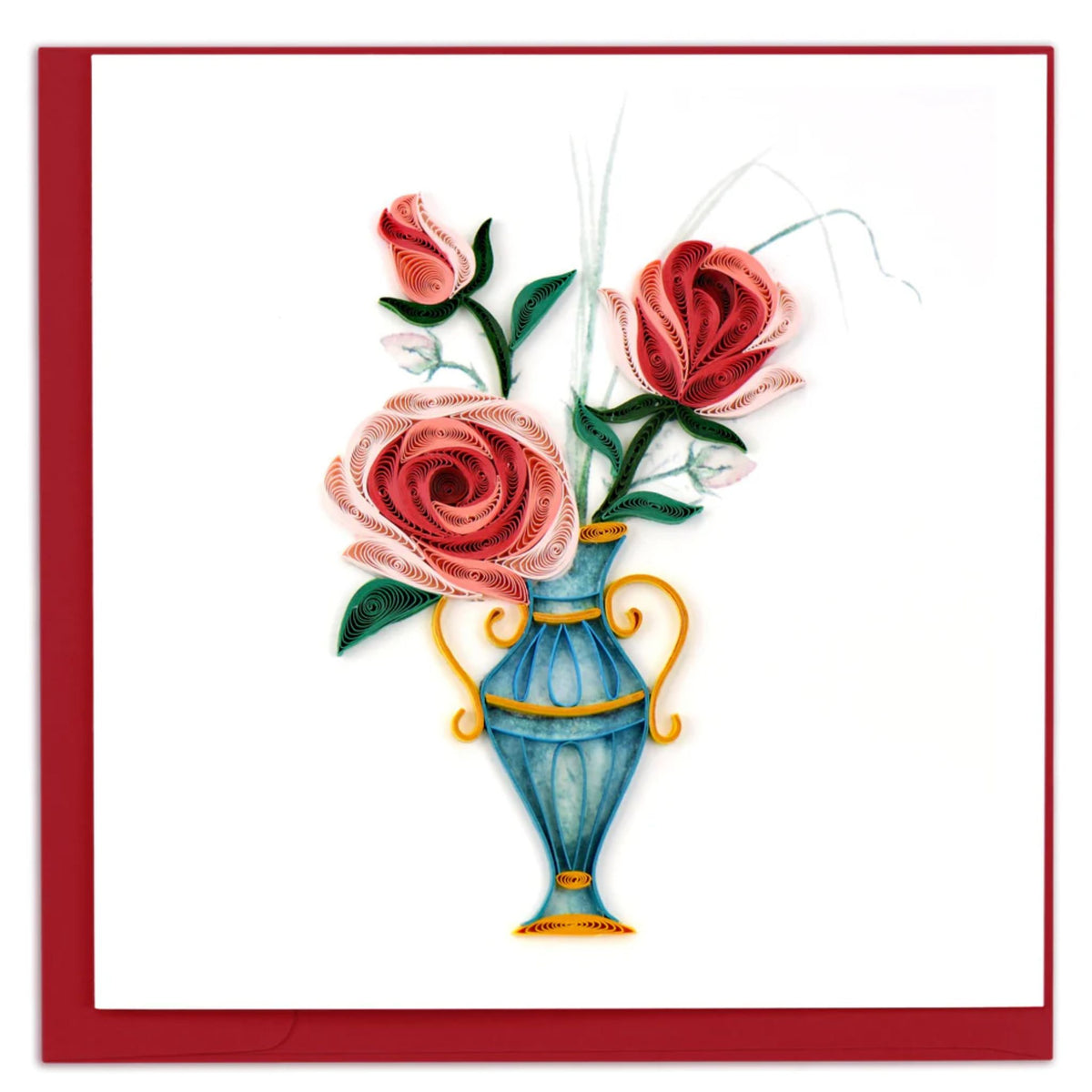 Handmade Quilling Card - Victorian Bouquet