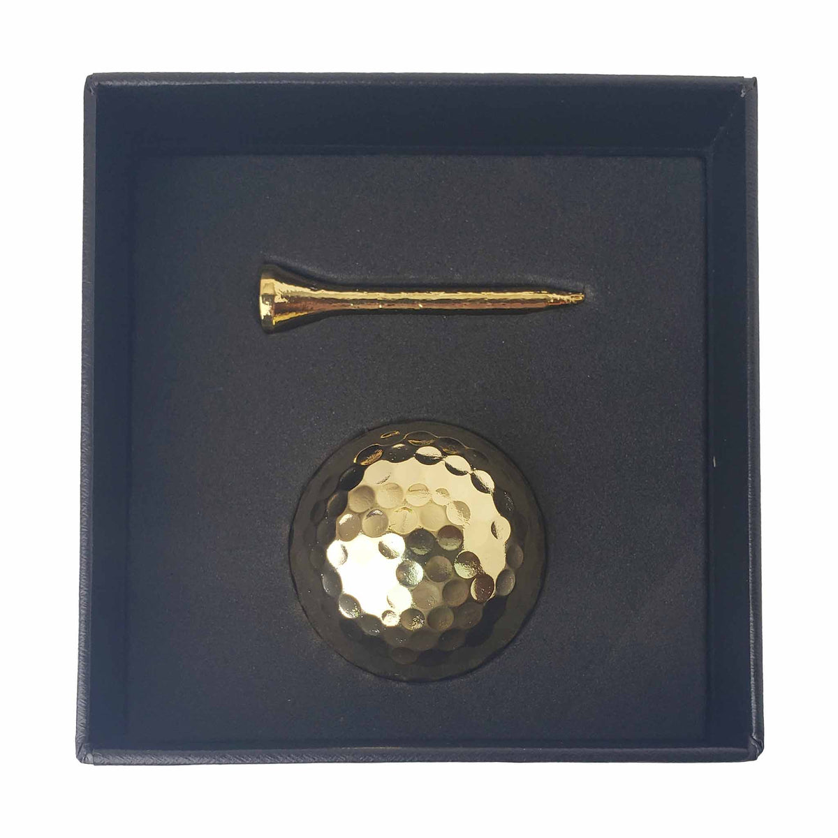 Genuine 24K Gold Plated Golf Ball and Tee Combo by 24K Golf™ (Ball + Tee Combo)