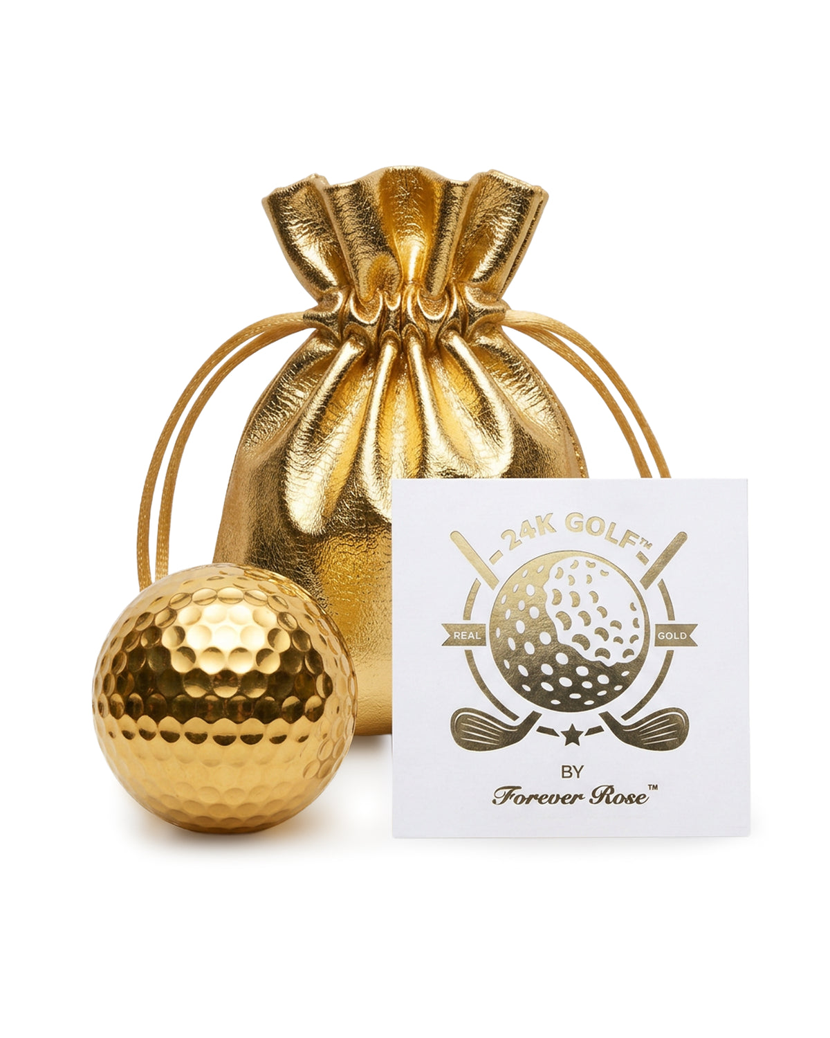 Genuine 24K Gold Plated Golf Ball by 24K Golf™ (Ball Only)