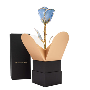 24K Gold Forever Rose - Princess Blue