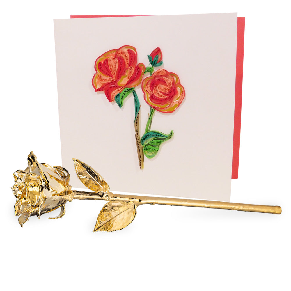 Valentine's Day Card Combo (24K Gold)