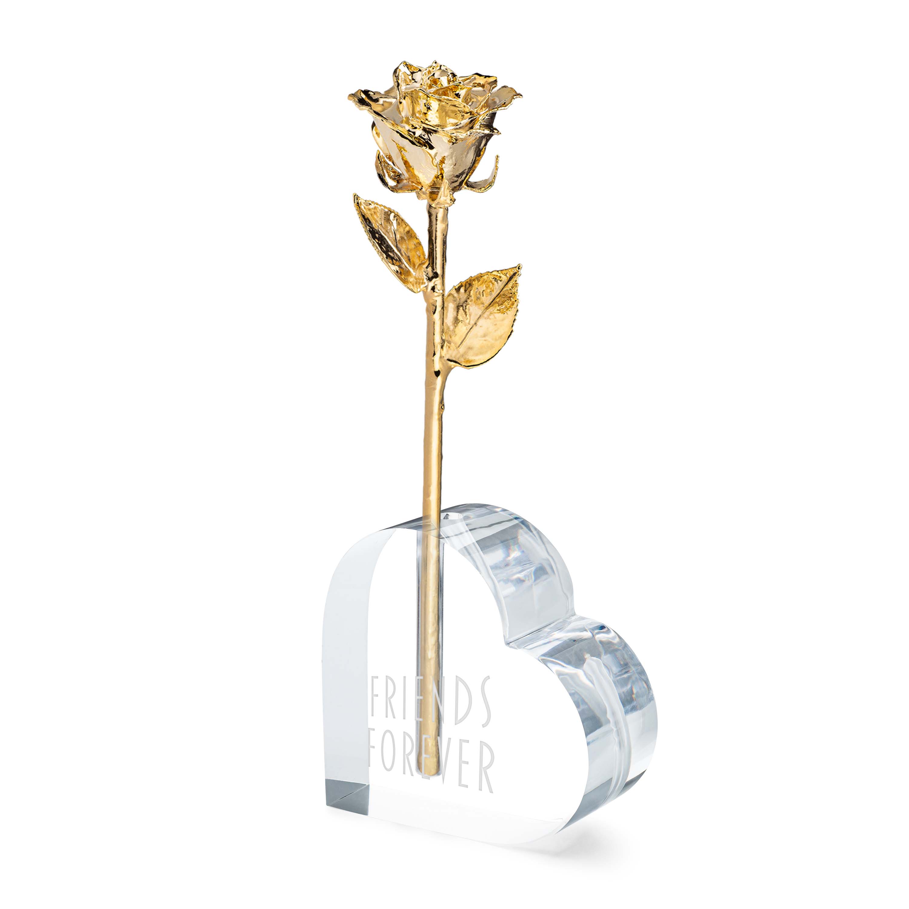 "Friends Forever" Heart Vase (1 Rose)
