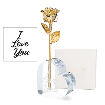 I Love You Heart Combo (24K Gold)