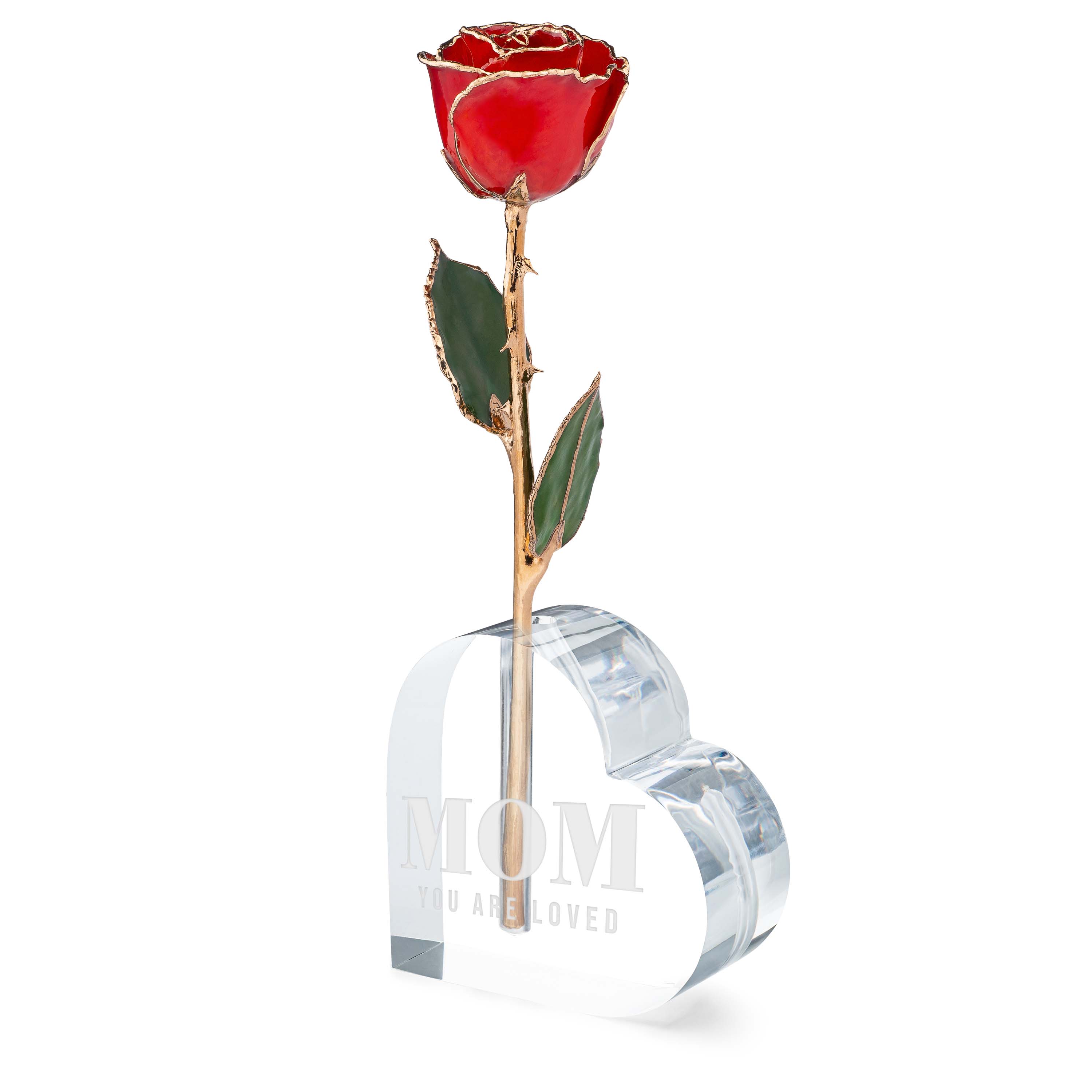 Mom You Are Loved Combo (24K Gold Trim Red)