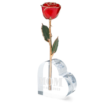 Mom You Are Loved Combo (24K Gold Trim Red)