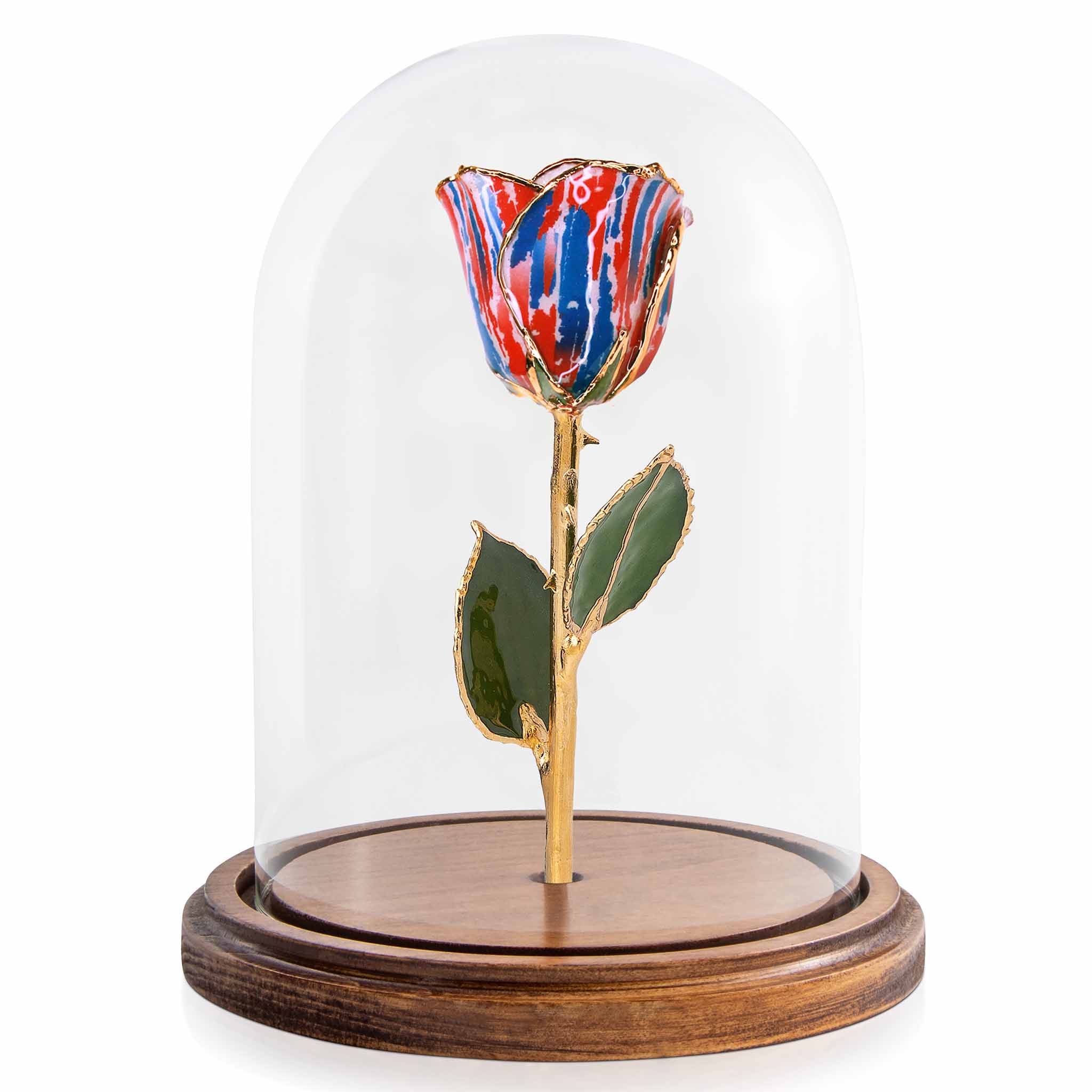 Custom Enchanted Rose w/ 24K Gold Love & Liberty