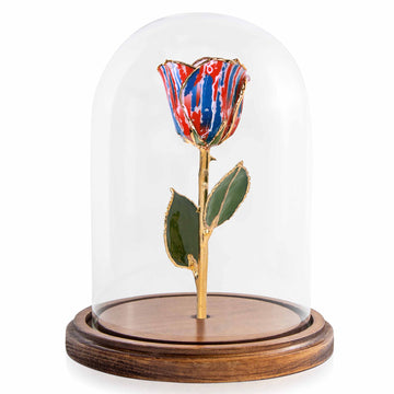 Custom Enchanted Rose w/ 24K Gold Love & Liberty