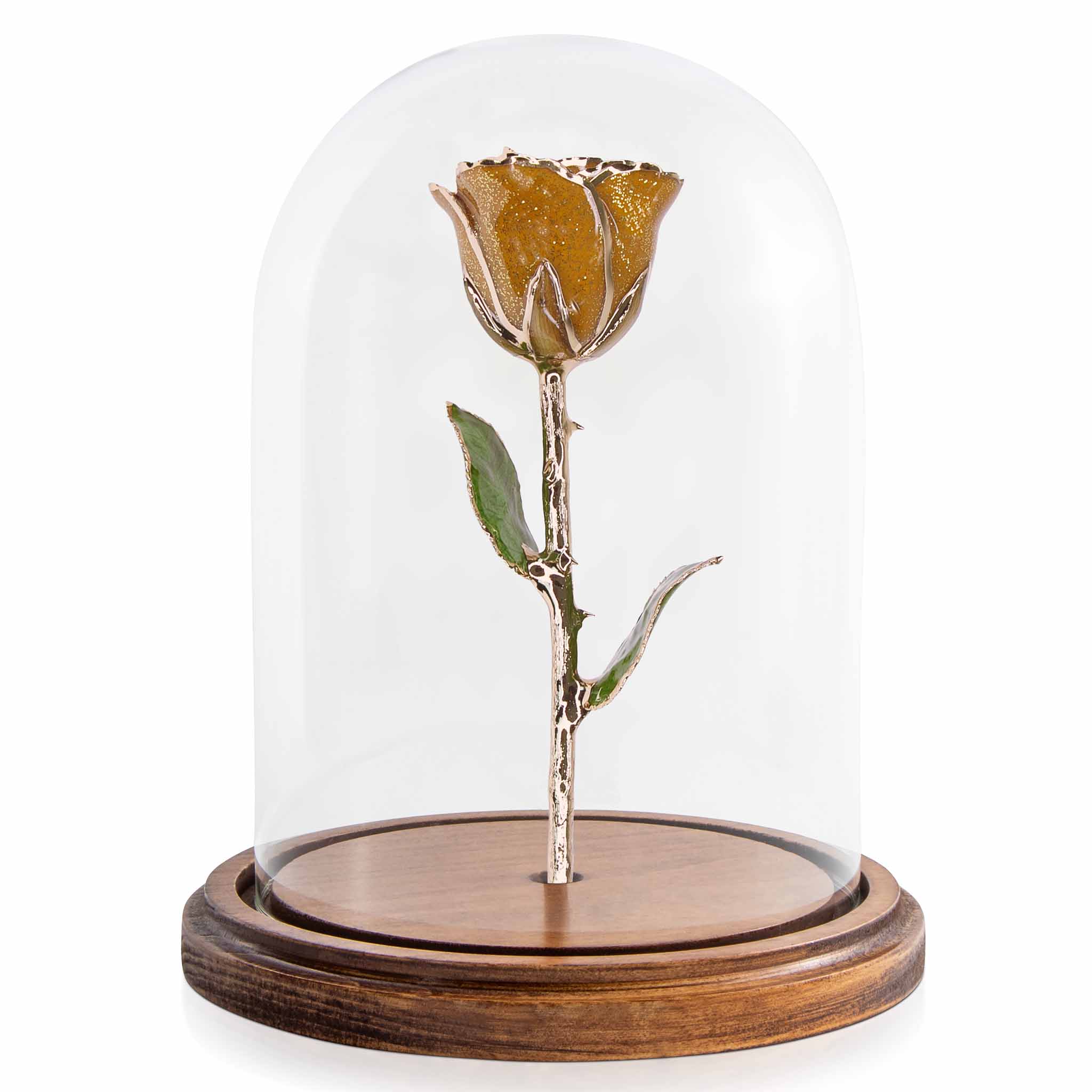 Custom Enchanted Rose w/ 24K Gold Heart of Gold