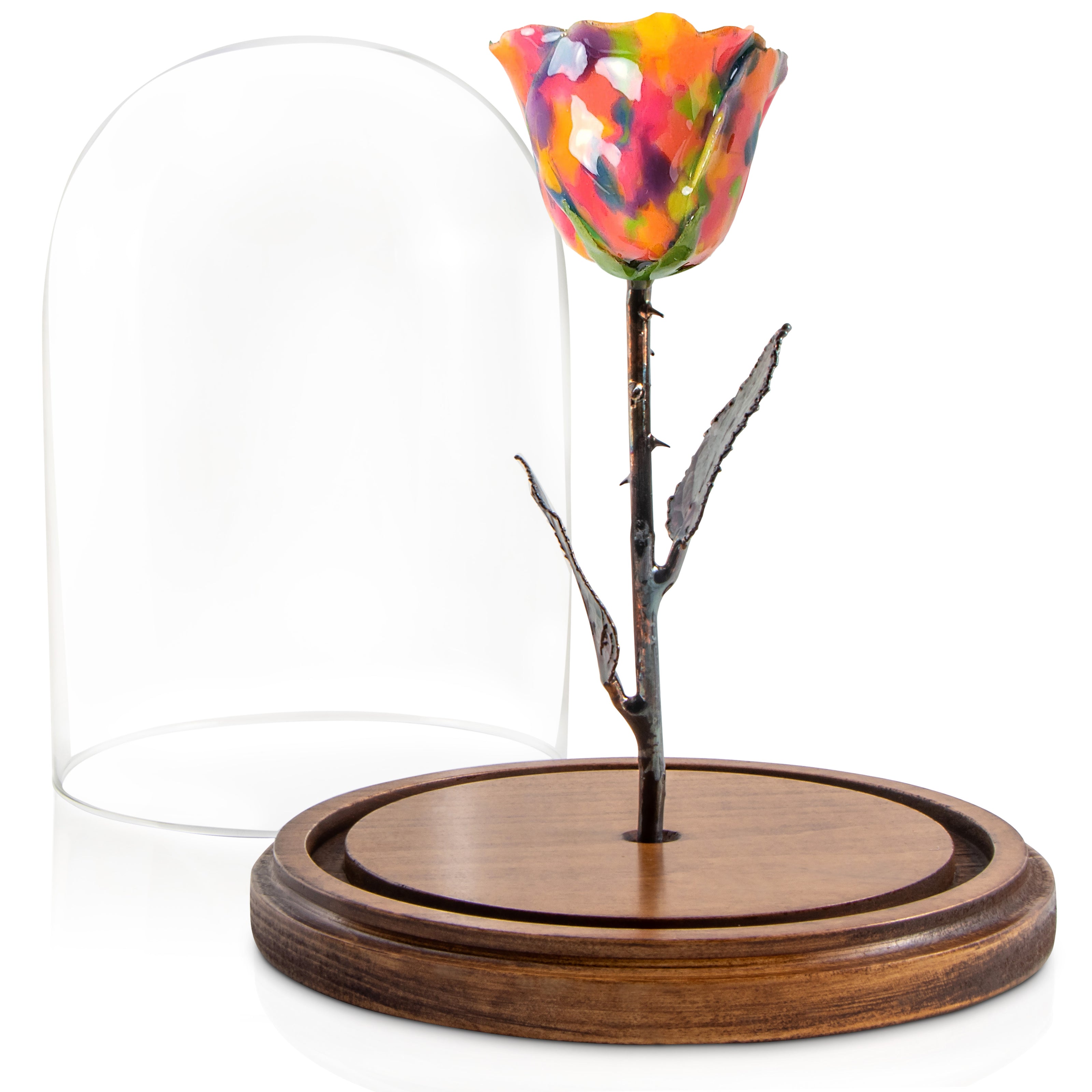 Enchanted Rose in Glass Dome - Encanto