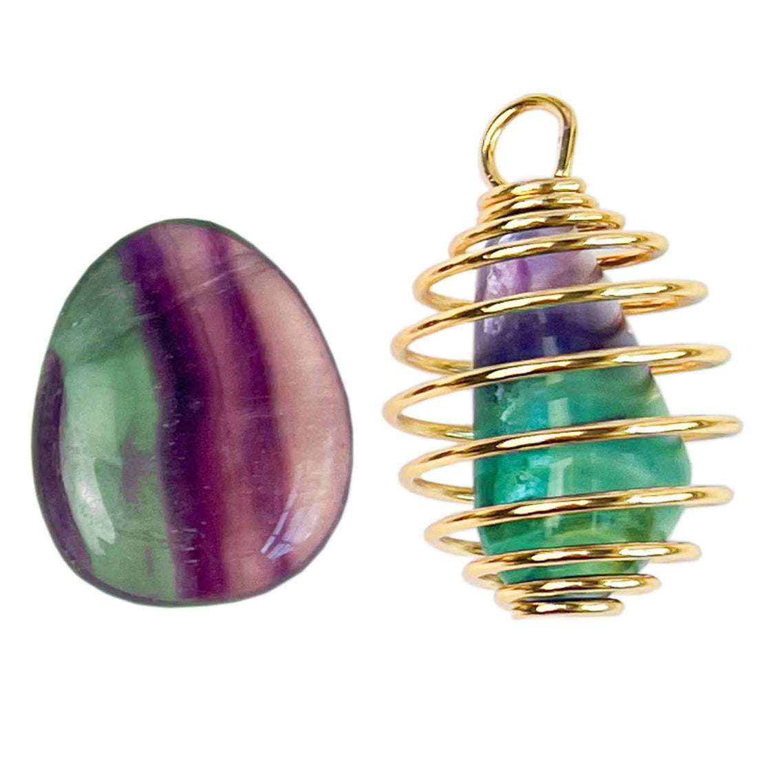 24K Gold Forever Rose - Fluorite Rainbow