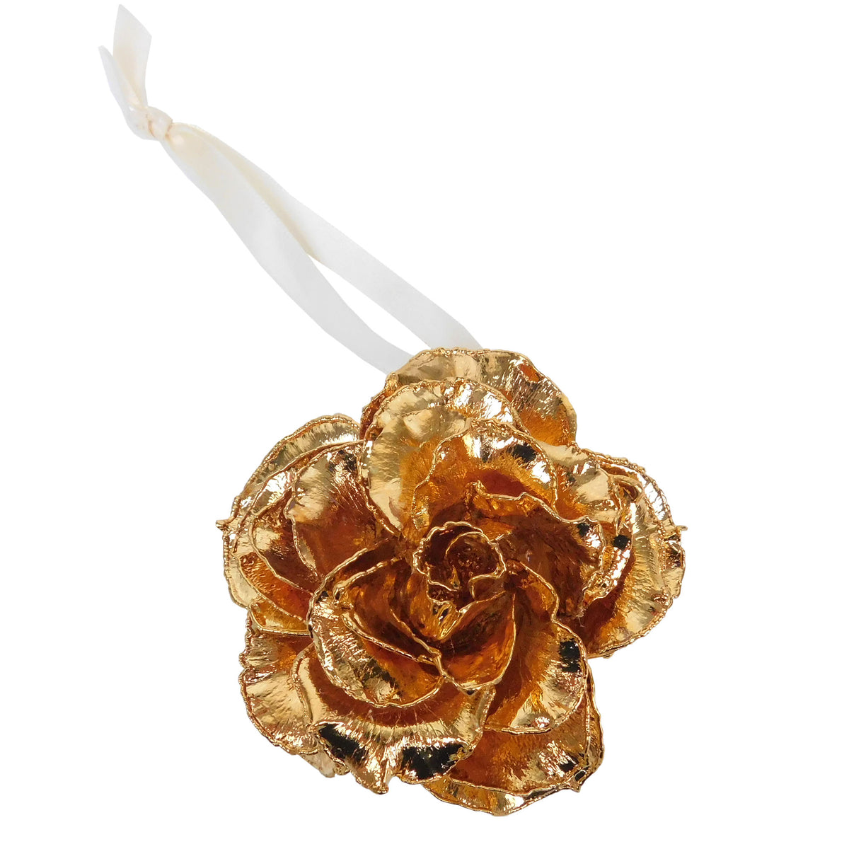 Forever Rose Ornament - High Detailed 24K Gold Dipped
