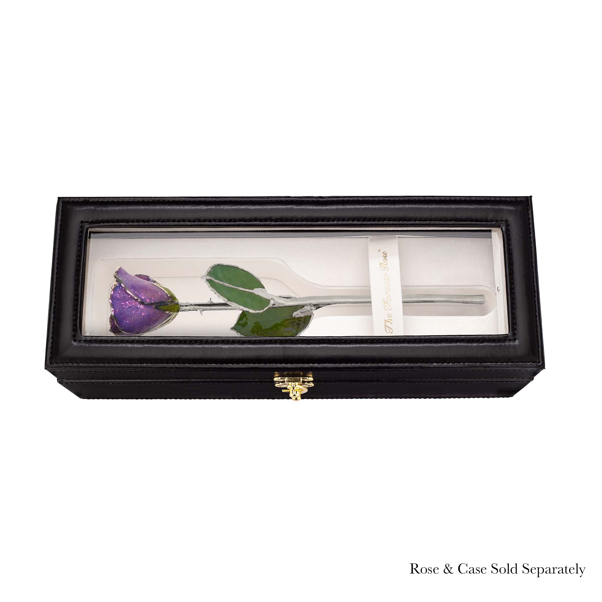 Silver Forever Rose - Amethyst (February Birthstone)