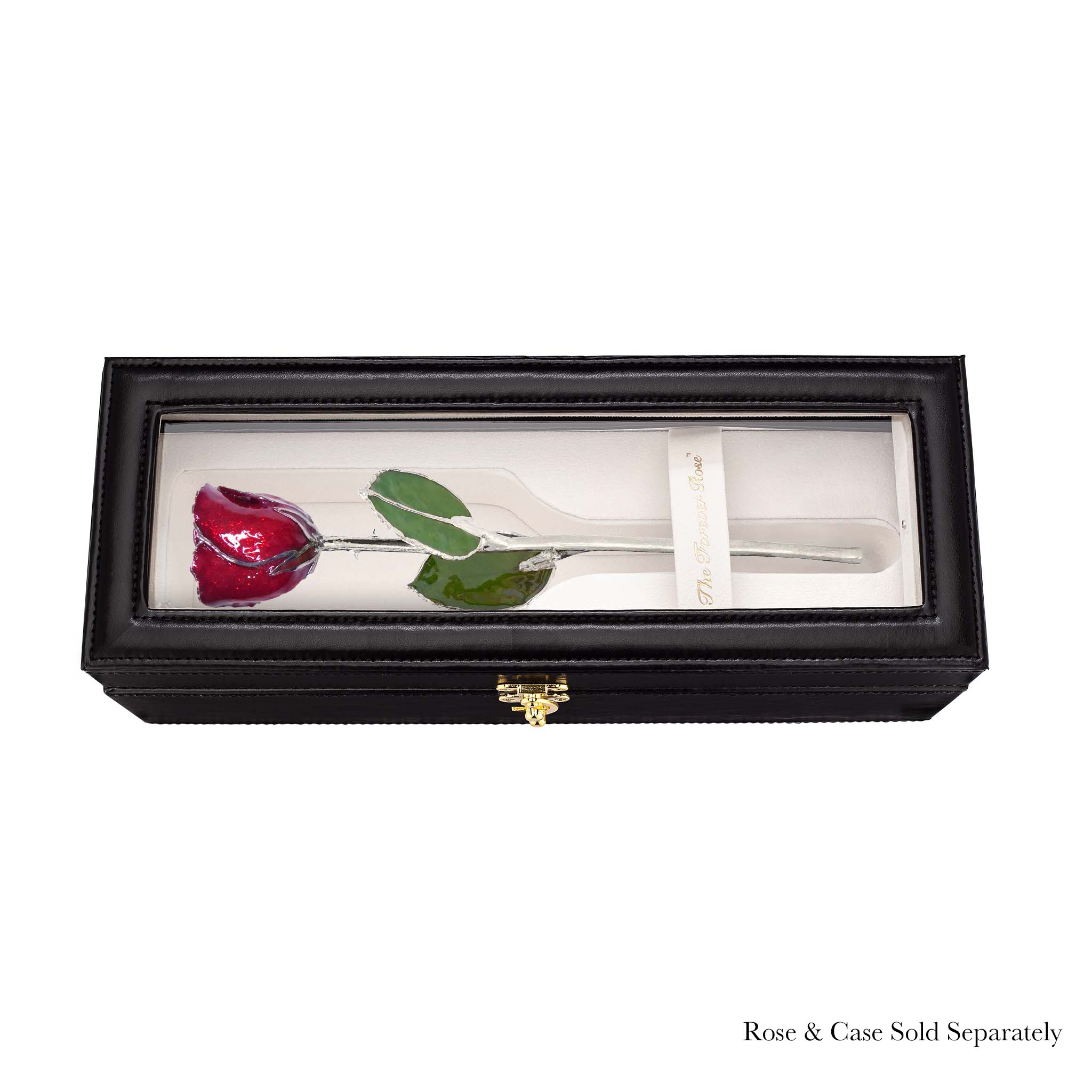 Silver Forever Rose - Garnet (January Birthstone)