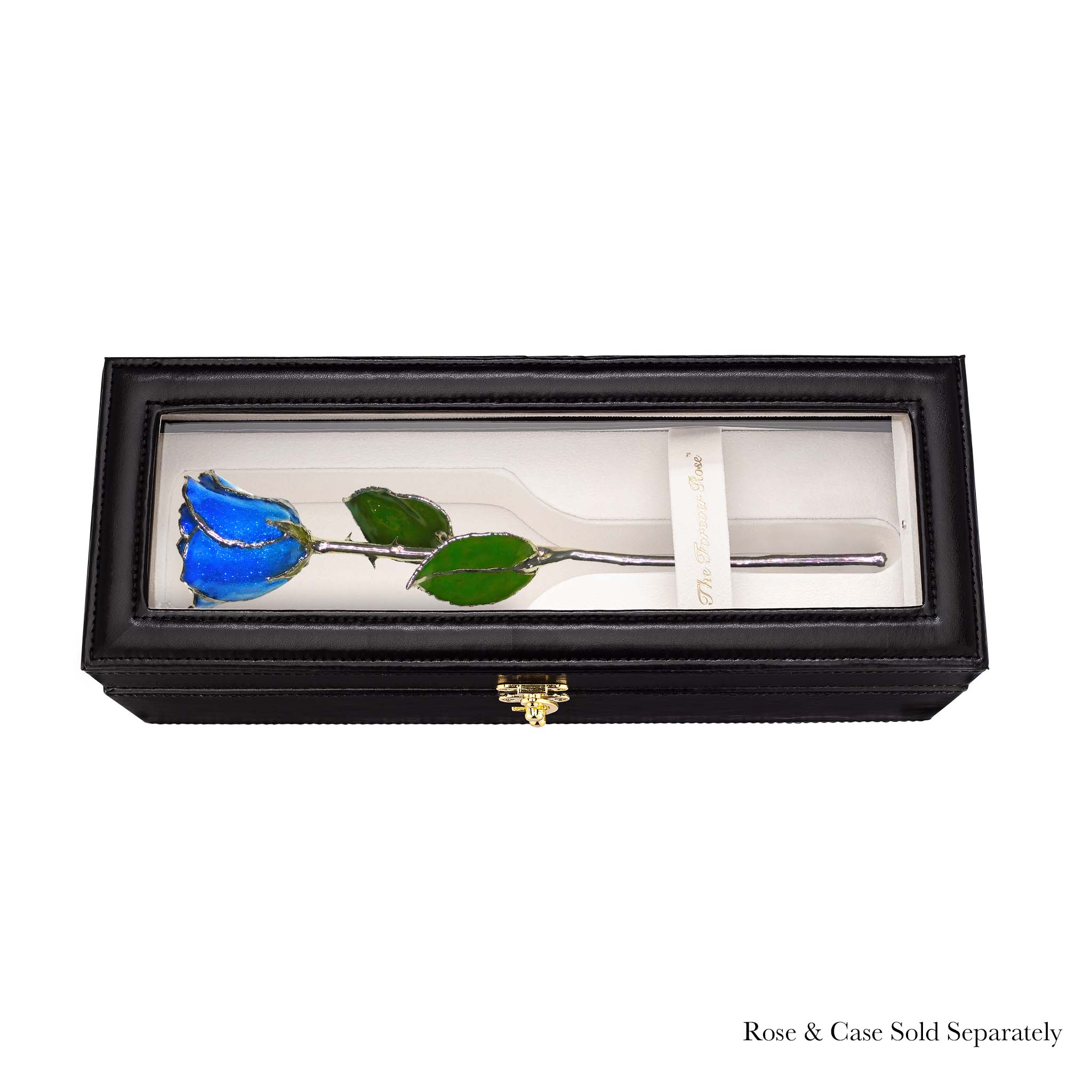 Silver Forever Rose - Sapphire Sparkle (September Birthstone)