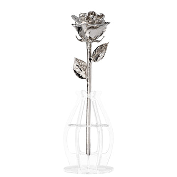"'Til The Last Petal Falls" Personalized Platinum Forever Rose Combo with Bloom Box & Phantom Vase™ Combo