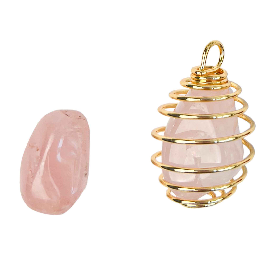 24K Gold Forever Rose - Rose Quartz