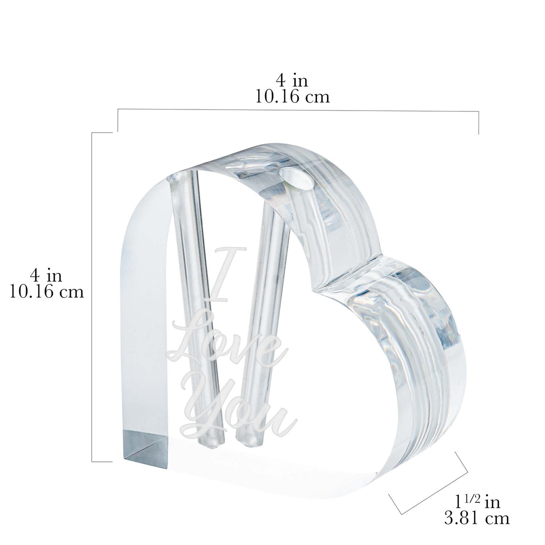 "I Love You" Heart Vase (2 Roses)