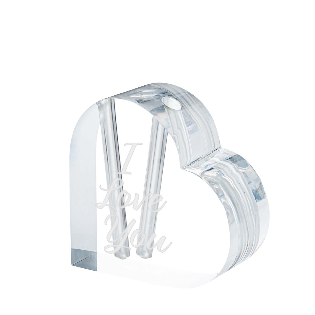 "I Love You" Heart Vase (2 Roses)