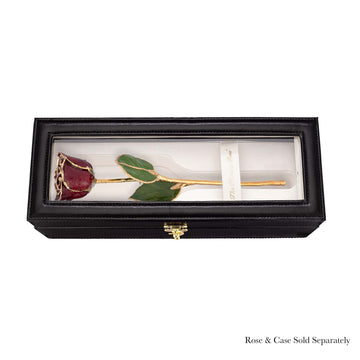 24K Gold Forever Rose - Garnet (January Birthstone)