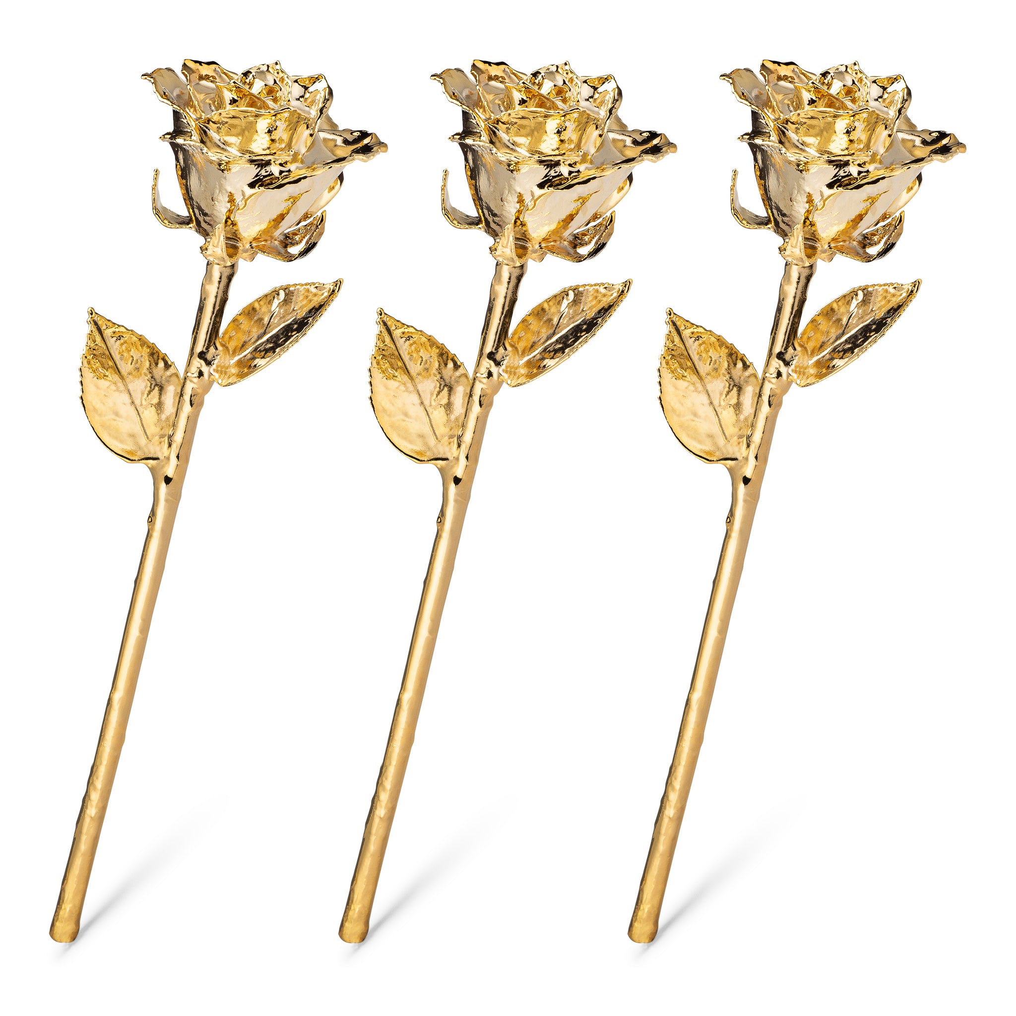 24K Gold Dipped Roses: Triple Deal