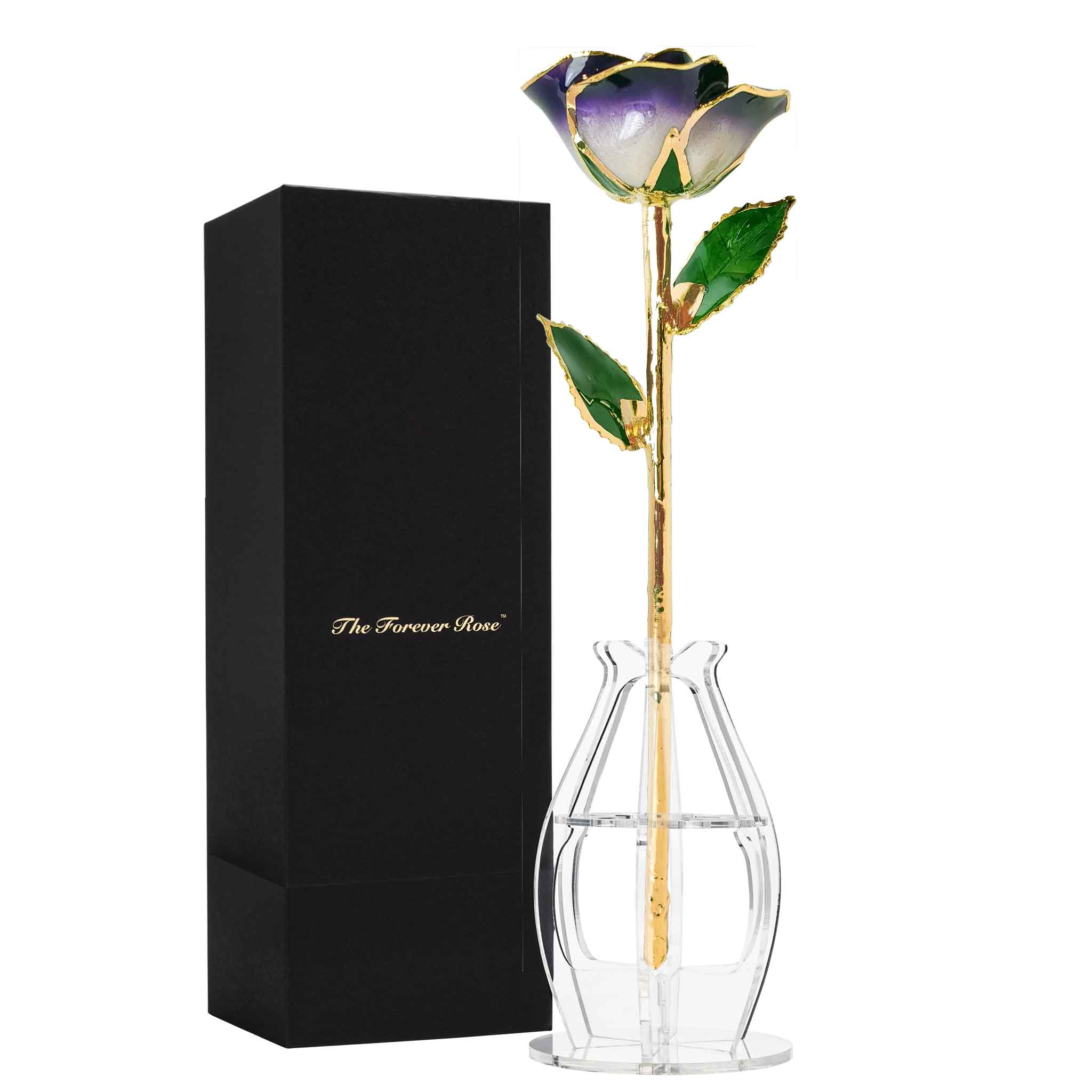 24K Gold Forever Rose - Eternal Bliss (Open Bloom)