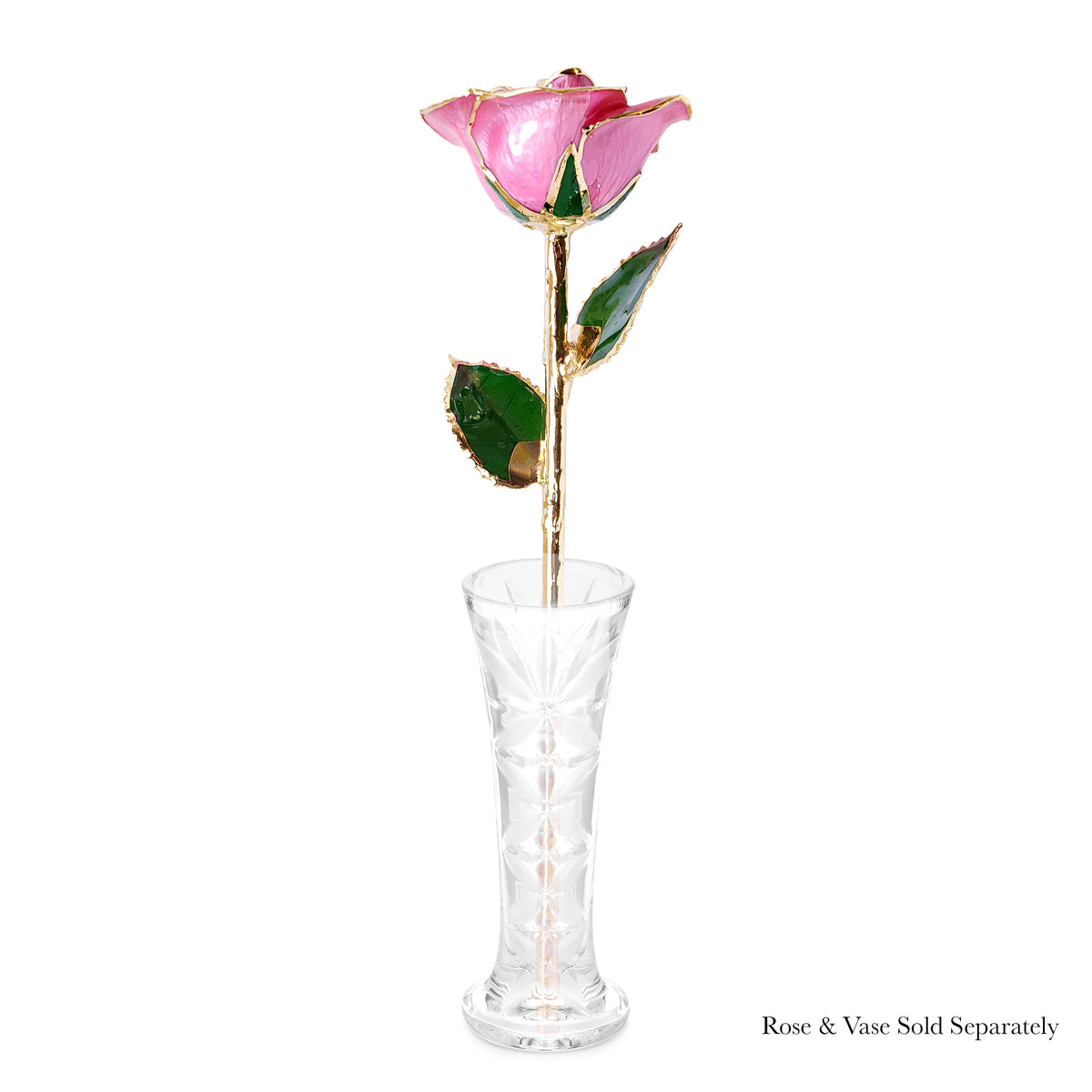 24K Gold Forever Rose - Pink (Open Bloom)