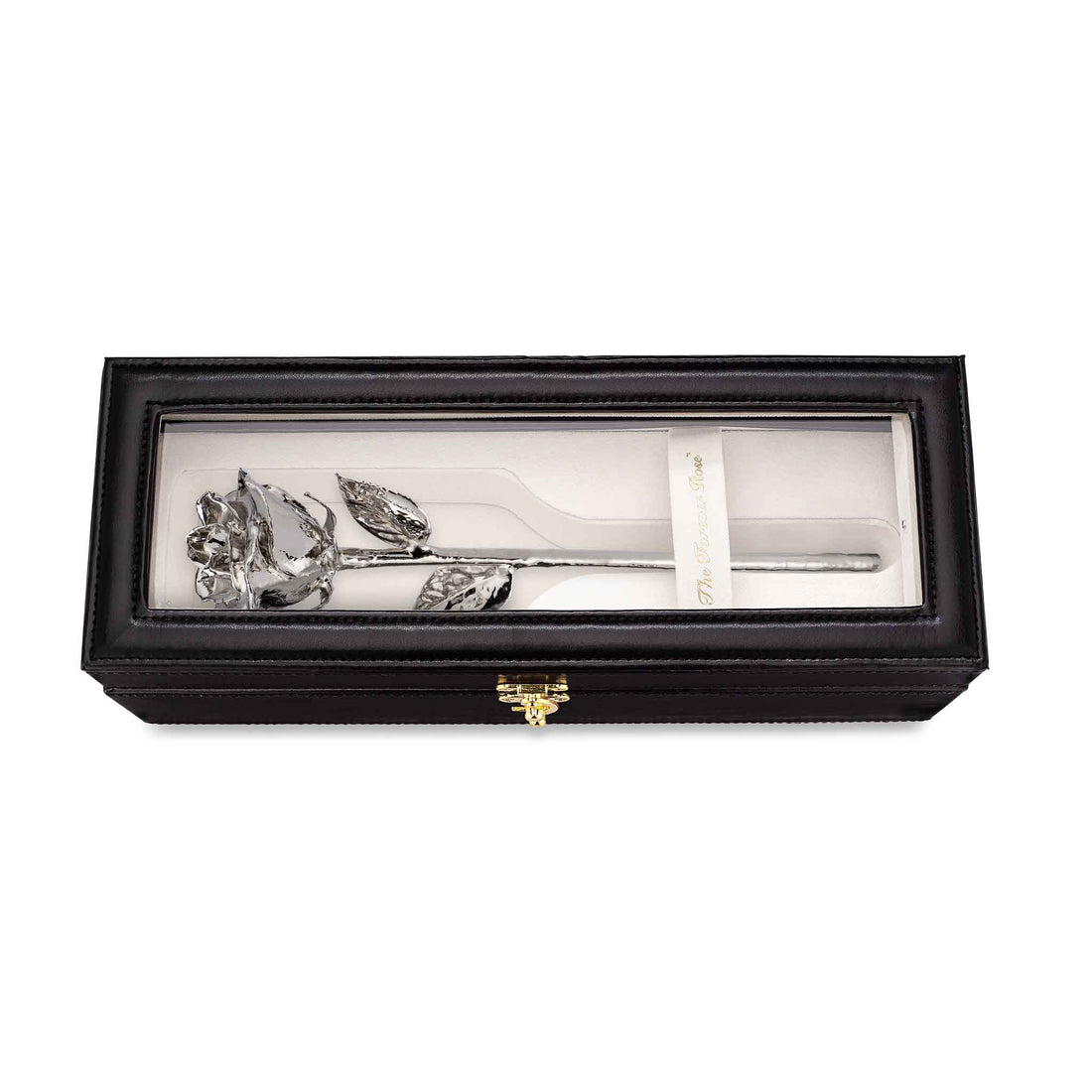 Forever Rose Leather Display Case Combo (Platinum)