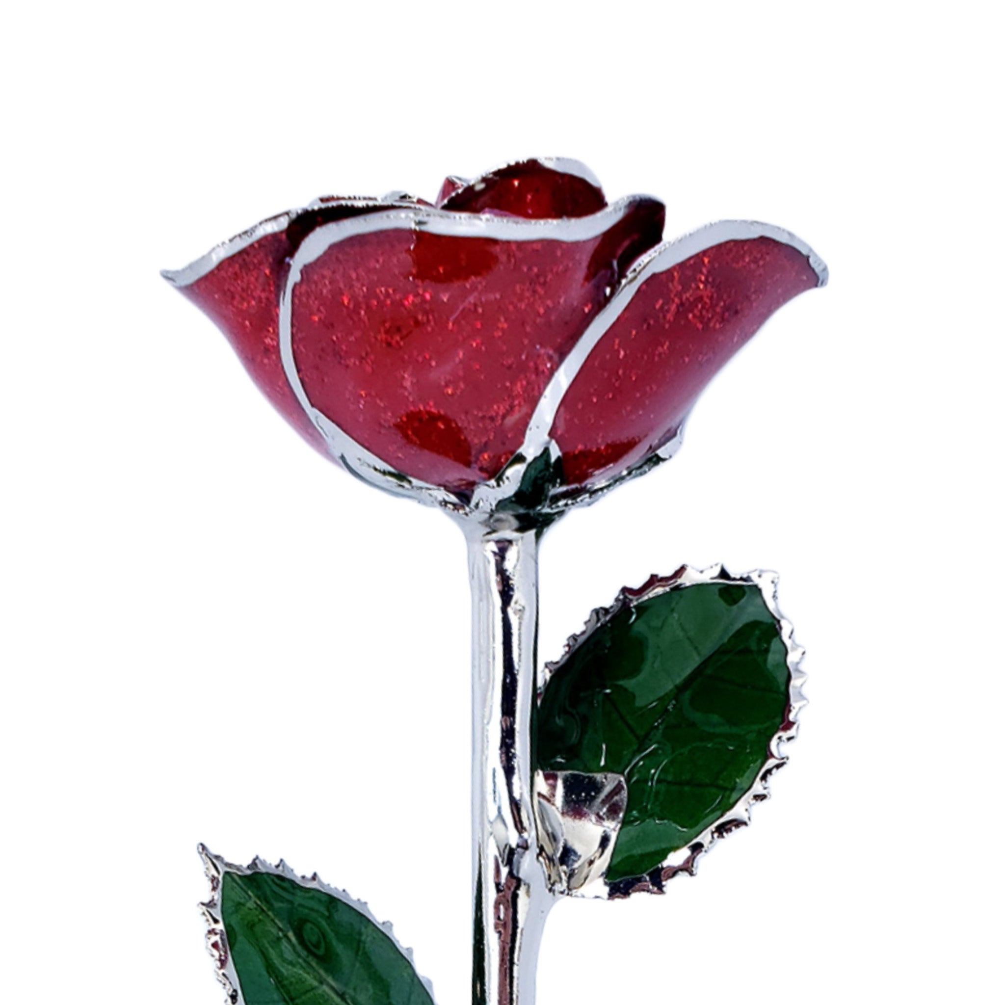 Platinum Forever Rose - Red Sparkle