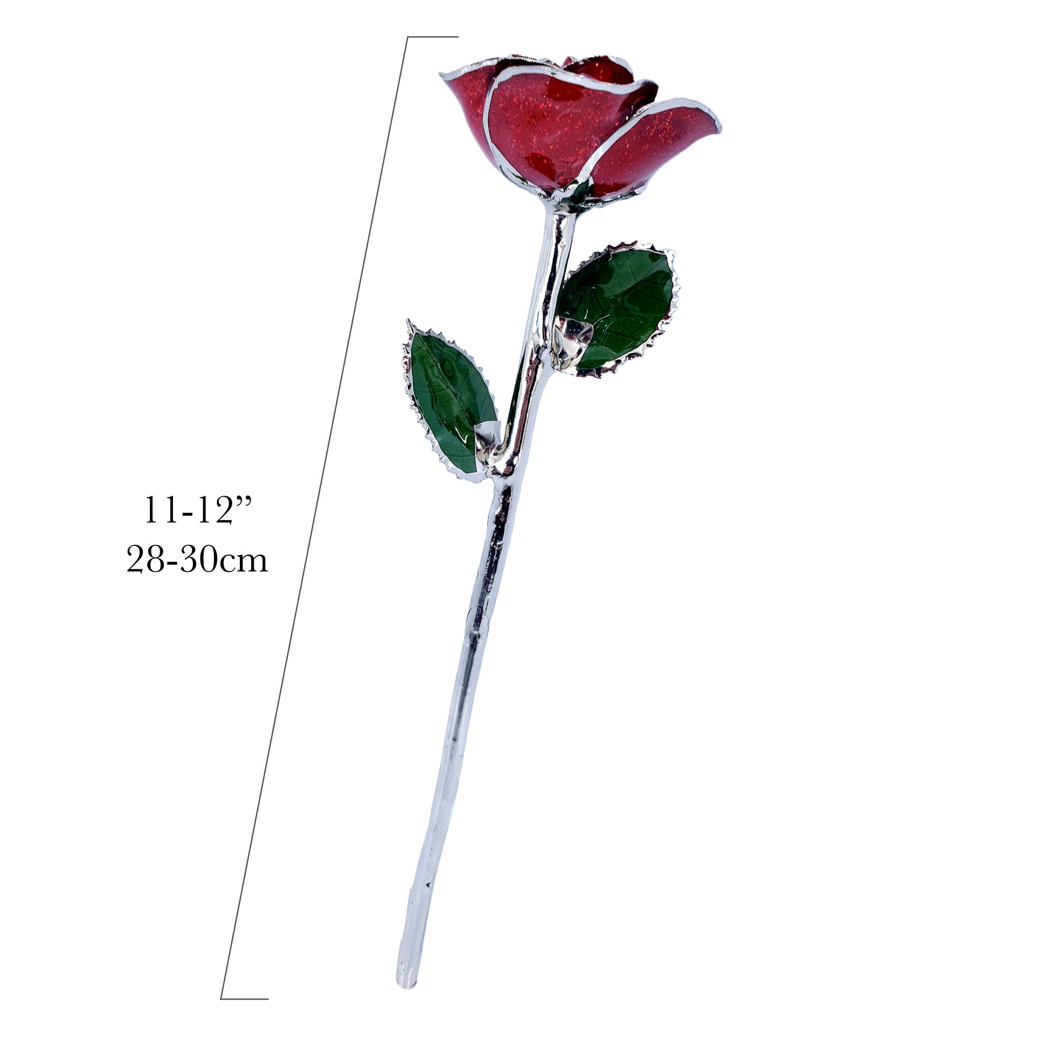 Platinum Forever Rose - Red Sparkle