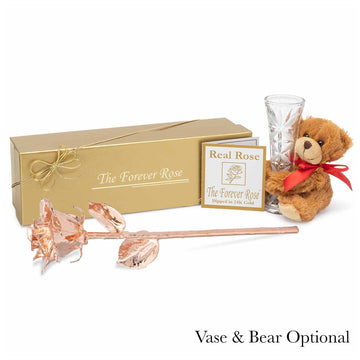 Rose Gold Dipped Forever Rose