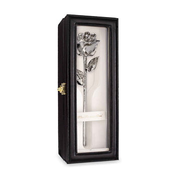 Forever Rose Leather Display Case Combo (Platinum)