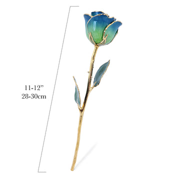 24K Gold Forever Rose - Blue Meadow