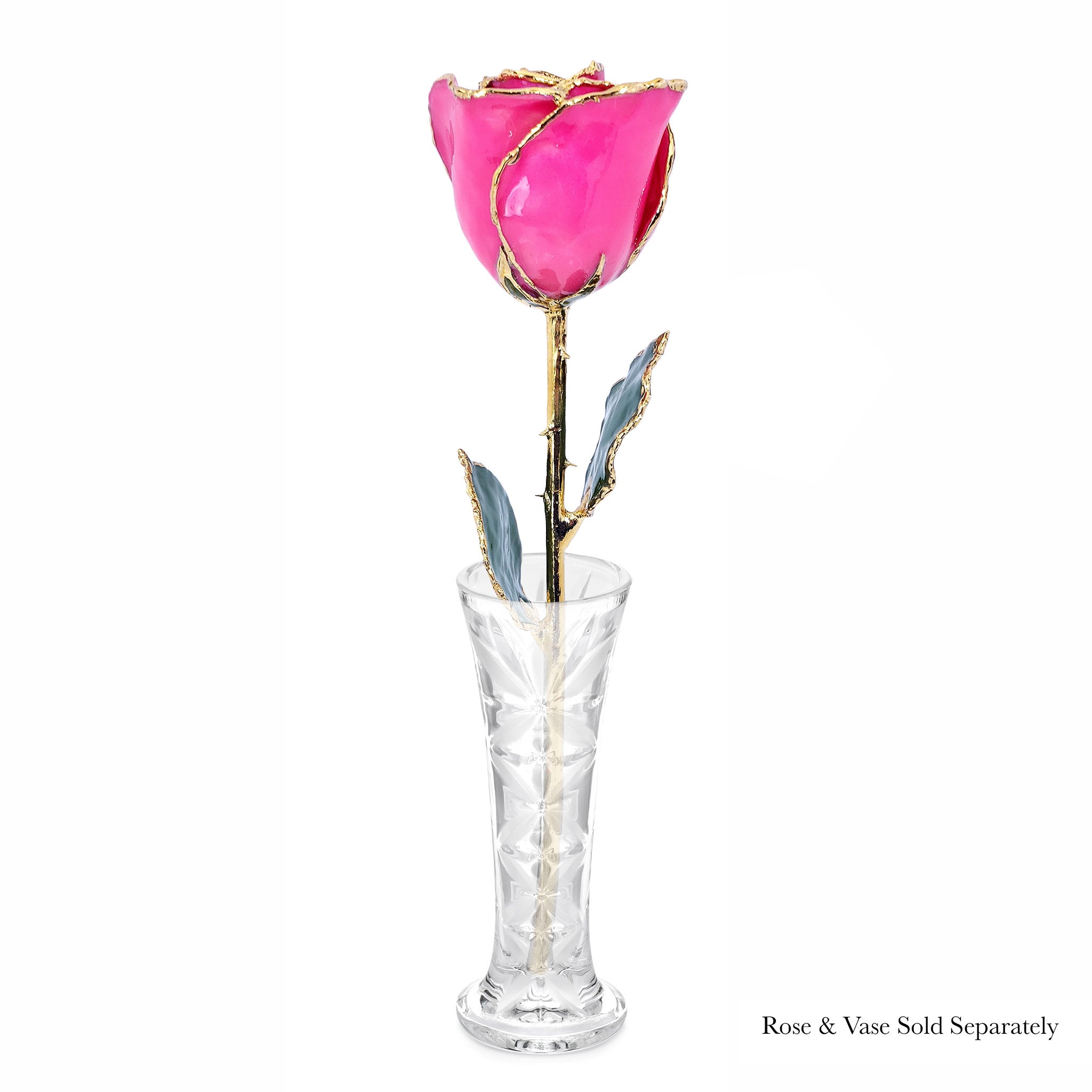 24K Gold Forever Rose - Bright Pink