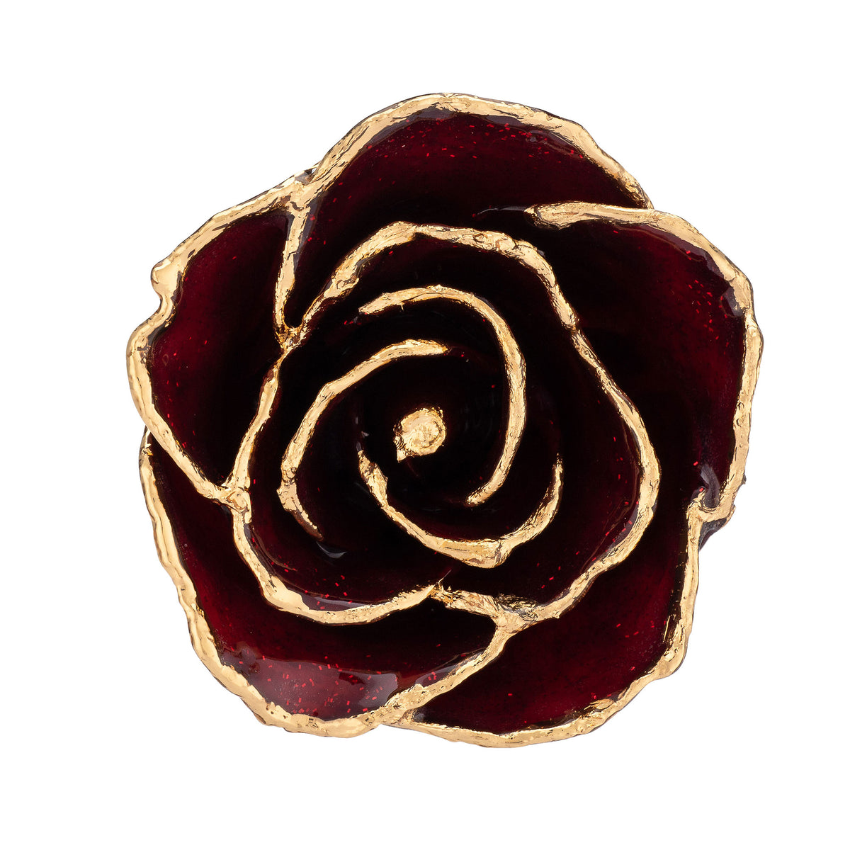Custom Enchanted Rose - 24K Gold Garnet (January Birthstone)