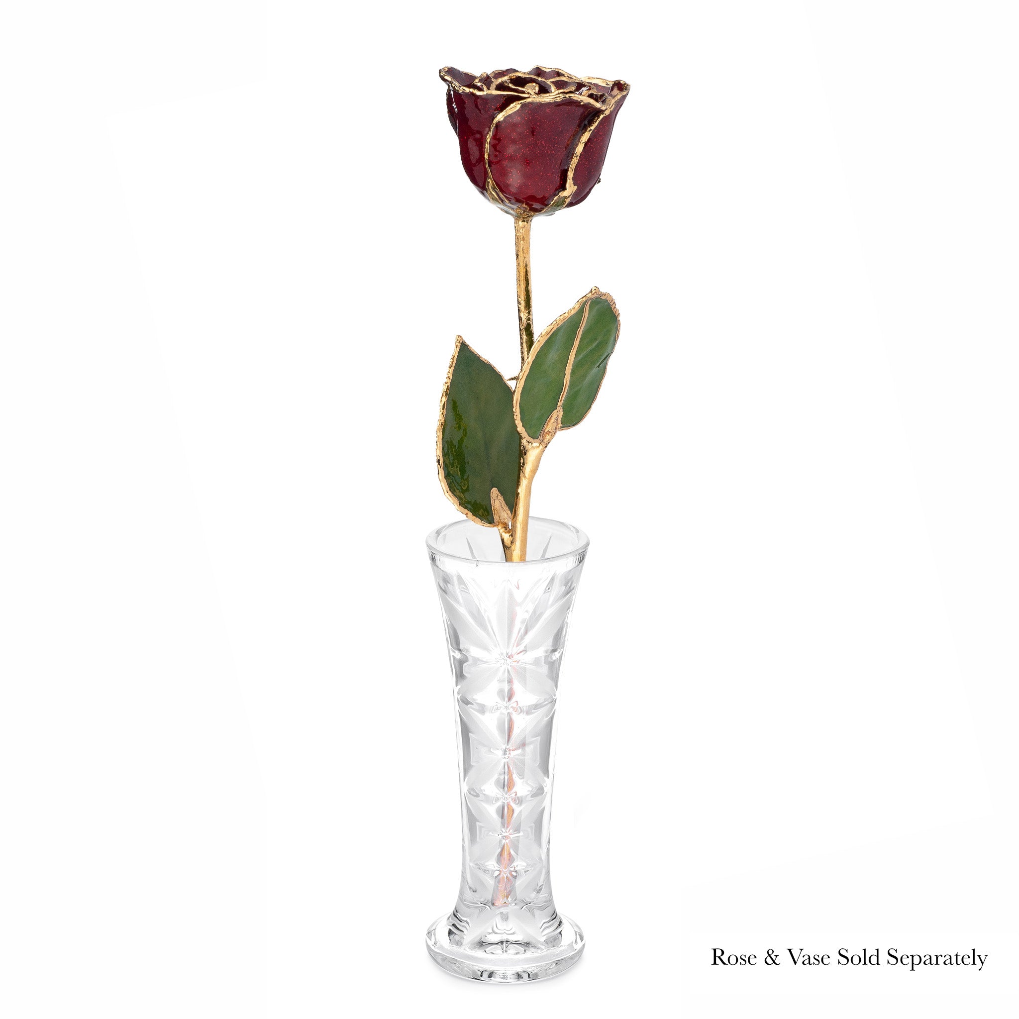 24K Gold Forever Rose - Garnet (January Birthstone)