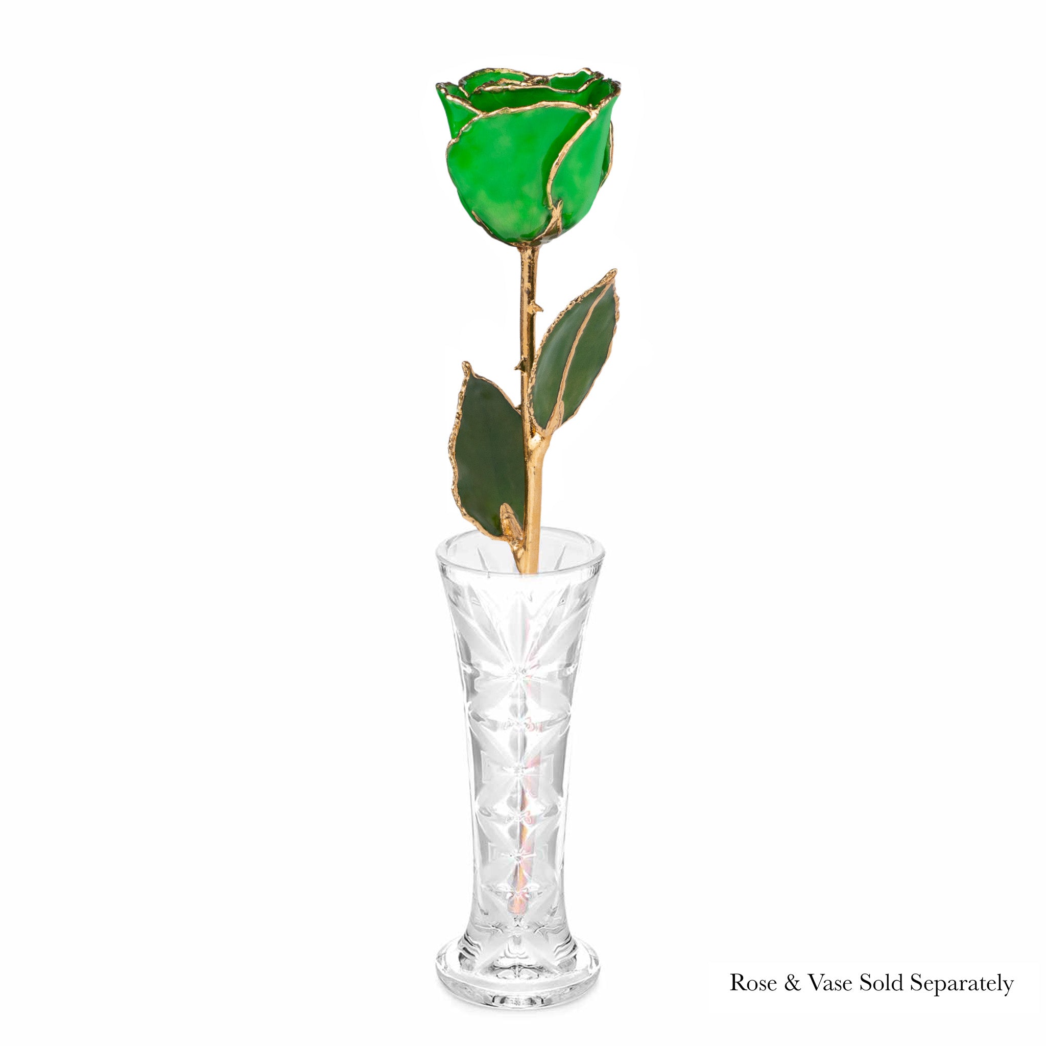 24K Gold Forever Rose - Green