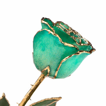 Custom Enchanted Rose W/ 24K Gold Mermaid Rose