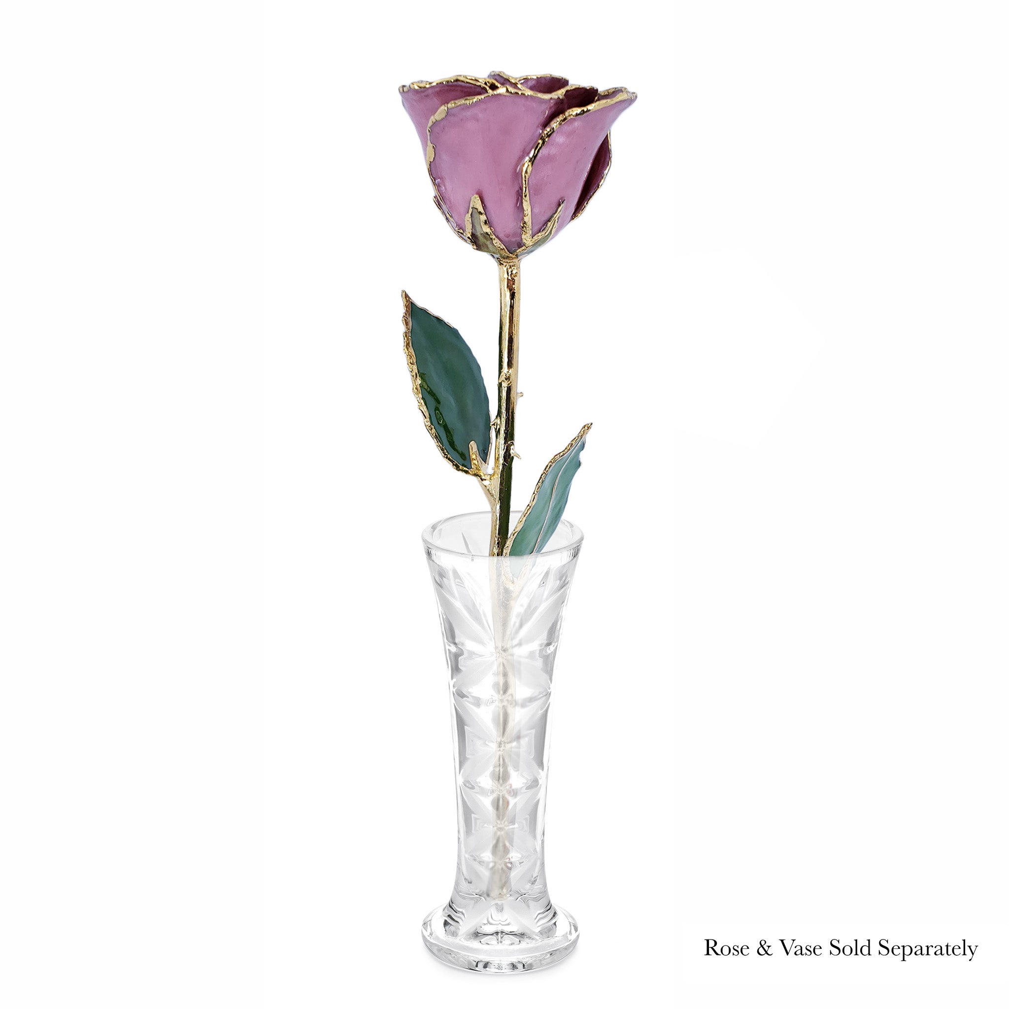 24K Gold Forever Rose - Pink Lilac