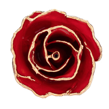 24K Gold Forever Rose - Red